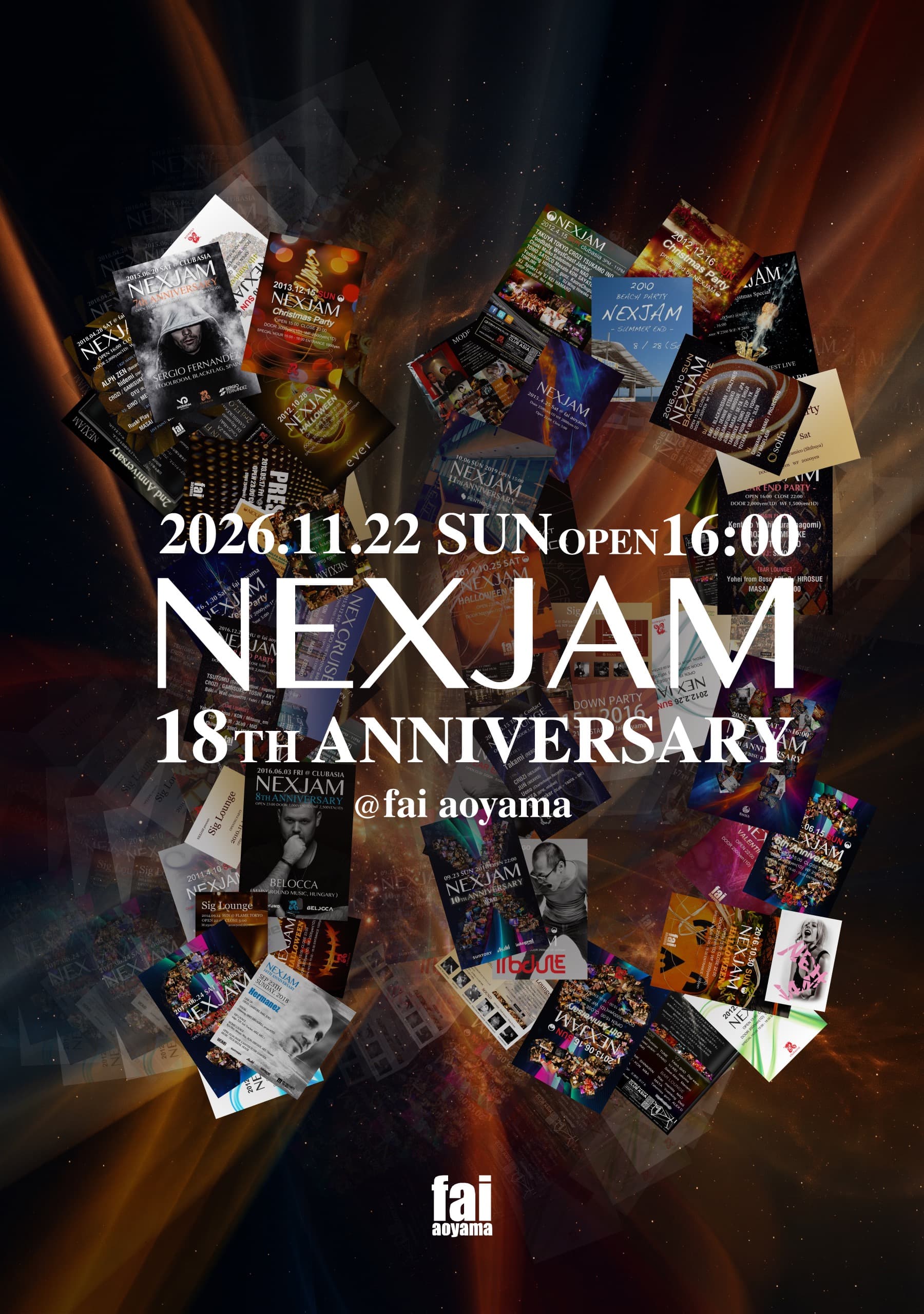 NEXJAM 18th Anniversary at fai aoyama